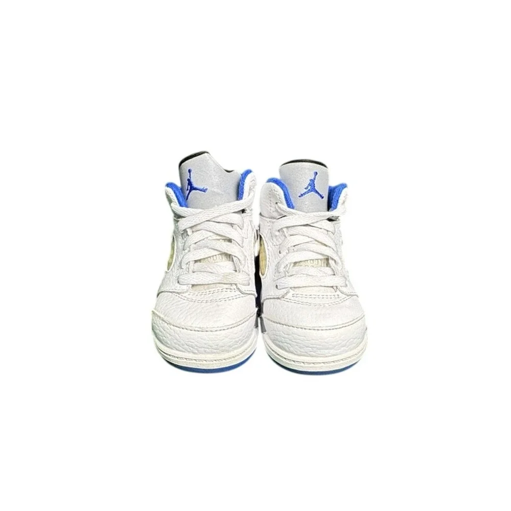 Jordan 5 Retro Stealth 2.0 Toddler White Hyper Royal Sneakers 440890-140 Size 7C